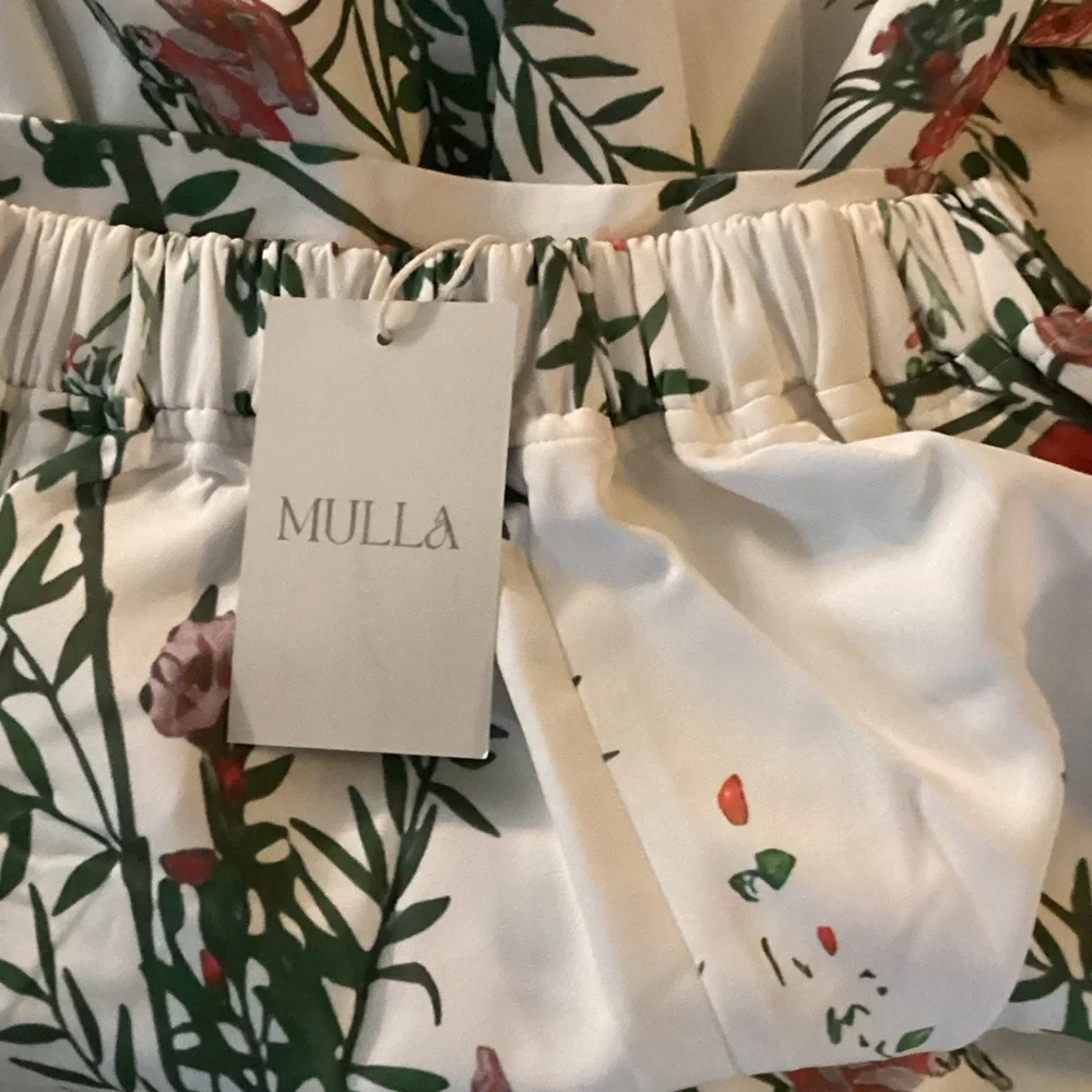 MULLA Floral Print Women's Pant Set NWT Loose Fit - Picture 4 of 7